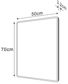 Sapho Sapho, PIRI zrkadlo s LED osvetlením 50x70cm, PR500