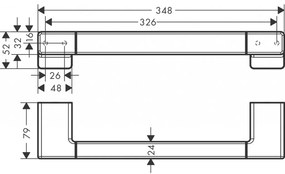 Hansgrohe AddStoris - Madlo, leštený vzhľad zlata 41744990