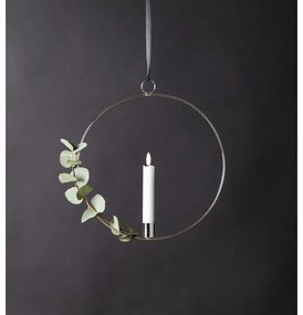 Svetelná dekorácia v striebornej farbe Flamme Ring – Star Trading