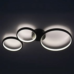 LED Stropné svietidlo FLAMENCO LED/33W/230V 4000K čierna