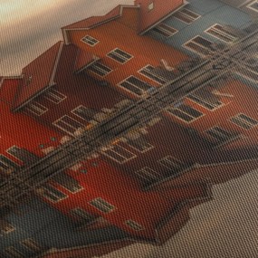 Obraz farebných domčekov (90x60 cm)