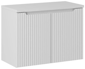 Závesná skrinka pod umývadlo Nova White II s doskou 80 cm biela