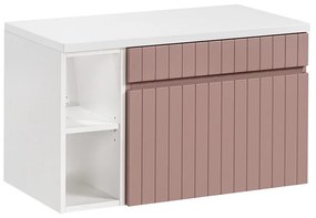 Závěsná skříňka pod umyvadlo Iconic I 80 cm růže