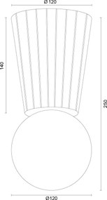 Argon 8973 - Kúpeľňové stropné svietidlo VOLANTE 1xG9/6W/230V IP44 pr. 12 cm béžové