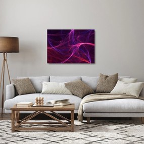 Abstraktný sklenený obraz kriviek (70x50 cm)