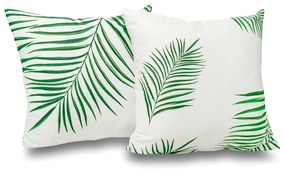 Kvalitex Obal na vankúš Tropical biela, 50 x 50cm, sada 2 ks, 50 x 50 cm
