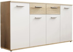 Komoda Jacky 3 Biely/Sonoma