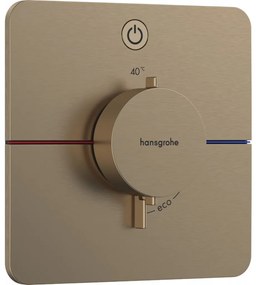 Hansgrohe ShowerSelect Comfort Q - Termostat pod omietku pre 1 spotrebič, kartáčovaný bronz 15581140