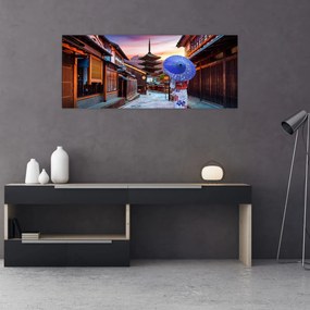 Obraz - Ázijská žena (120x50 cm)