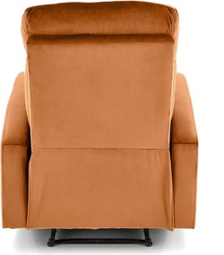 Polohovací křeslo WONDER s funkcí houpání skořicové
