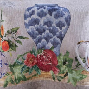 Stredový obrus s potlačou ROZKVITNUTÁ ZÁHRADA 93 x 93 cm
