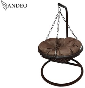 Závesné hojdacie kreslo pre mačky LILY - hnedé