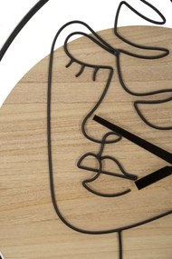 Nástenné hodiny Elegant A 60 cm hnedé/čierne