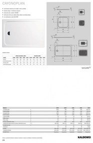 Kaldewei Cayonoplan - Sprchová vanička 1200x800 mm, alpská biela 362200010001