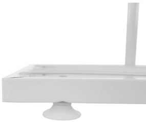 Stojan na kvety Bamir 2, biela, 43 x 22 x 126 cm