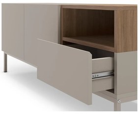 Krémový TV stolík 140x55 cm Cailin – Marckeric