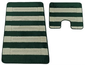 Sada kúpeľňových koberčekov Montana Said XL Hunter Green