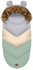 Tutumi Teddy PRO-V, detský spací vak 90x50 cm, pastelová zelená, NAZ-12310