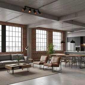 Toolight Toolight, stropné reflektorové svietidlo 4xGU10 60W APP940-4C, čierna, OSW-03858