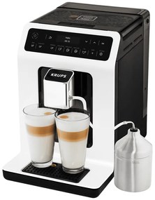 Automatický kávovar Krups Evidence EA891110 biely s nádobkou na mlieko