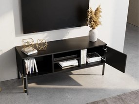 TV stolík LANZZI 120x40 cm, čierny