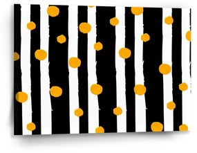 Sablio Obraz Pruhy a bodky - 90x60 cm