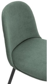 Tyrkysové jedálenské stoličky v súprave 4 ks Malila – Marckeric