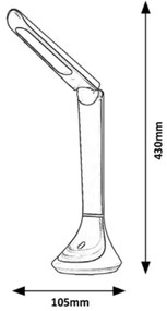 Rabalux - LED Stolná lampa LED/5W/230V čierna