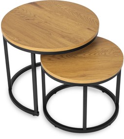 PROXIMA.store - Set konferenčných stolíkov DELIA VEĽKOSŤ: MAXI