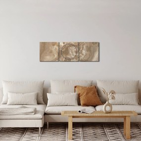 Obraz - Mramor (s hodinami) (90x30 cm)