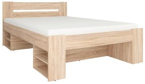 Manželská posteľ 140 cm BRW Nepo Plus 13 (dub sonoma) . Vlastná spoľahlivá doprava až k Vám domov. 1098327