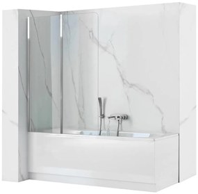 Vaňová zástena Agat 80x140 chróm