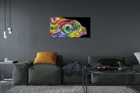 Obraz canvas Žena farebný obrázok 125x50 cm