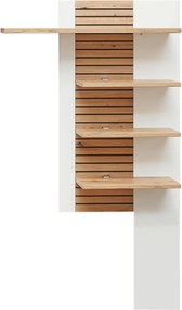 XXXLutz NÁSTENNÝ REGÁL, biela, dub artisan, 96/165/28 cm Hom`in - Regály - 001937008421