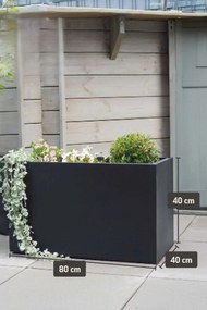 Hrantík MAXI, sklolaminát, šírka 80 cm, antracit