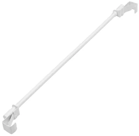 Dekodum Kovová Mini záclonová tyč teleskopická / Vitrážka 75-125 cm Biela
