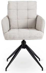 Otočná stolička MIA sivá