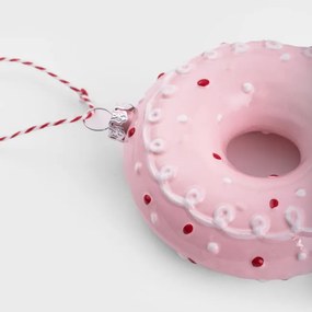 Vianočná ozdoba EVI PINK donut 710186