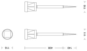 Philips - LED Solárna lampa AVERY LED/1,8W/3,7V 2700K IP44