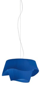Modo Luce Cocó textilná závesná lampa Ø 60cm modrá