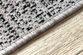 Behúň SIZAL FLOORLUX vzor 20389 strieborný / čierny