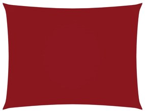 Tieniaca plachta oxfordská látka obdĺžniková 6x7 m červená