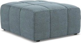 Modrá podnožka z textílie buklé Aloha – Makamii