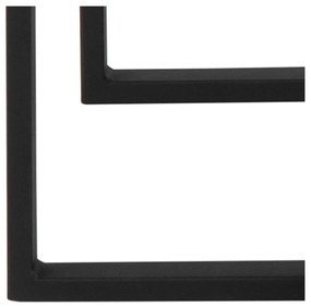 Súprava 3 čiernych konferenčných stolíkov so železným nohami Actona Katrine