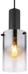 Globo 15907H - Luster na lanku FLORENTINA 1xE27/40W/230V pr. 12,5 cm čierna