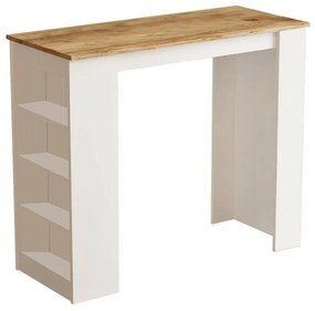Barový stôl Lux White a Atlantic Pine