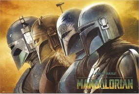 Plagát, Obraz - Star Wars: The Mandalorian - Mandalorians, (91.5 x 61 cm)
