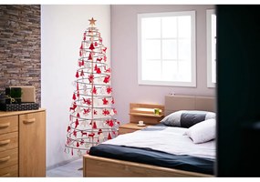 Drevená hviezda na dekoratívny vianočný stromček Spira Large