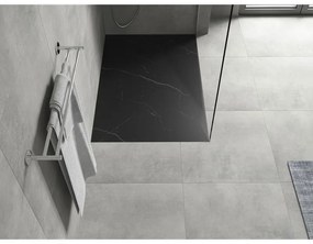 Mexen Hugo, obdĺžniková sprchová vanička SMC 120 x 90 cm, čierny kameň, 42759012