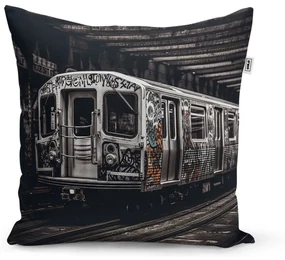 Sablio Vankúš Mestské metro s graffiti - 60x60 cm